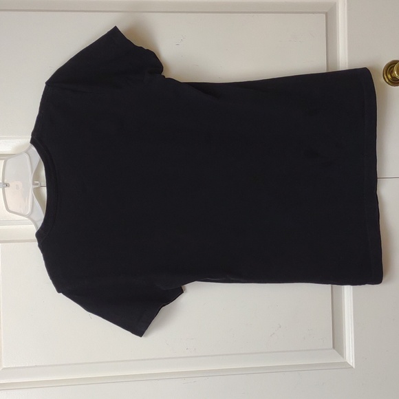 Adidas Women's Black SS Graphic Tee Grey & Gold Shimmer Adidas SpellOut Trefoil - Picture 5 of 5